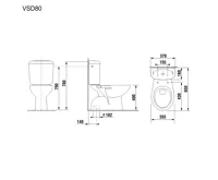 EASY WC kombi spodní odpad | včetně sedátka (1)