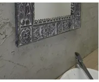 SAPHO UBUD zrcadlo ve vyřezávaném rámu 70x100cm, šedá (5)