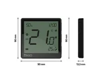 ENGO Controls Chytrý termostat EONE-BATB, černý, ENGO Smart, TUYA (2)