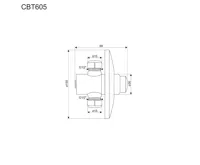 EASY Ventil tlačný sprchový samouzavírací podomítkový 1/2"x1/2" (1)