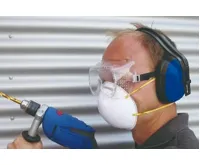 BGS Respirátor proti prachu,ochranné brýle a tlumič hluku,3 díly (3)