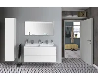 SAPHO GODIVA dvojumyvadlo, litý mramor, 119x44cm, bílá (8)