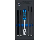 BGS Ráčna a sada šroubů se zápustnou hlavou k montáži motorů, pro Smart, 6dílná BS6642 BGS Ráčna a sada šroubů se zápustnou hlavou k montáži motorů, pro Smart, 6dílná BS6642