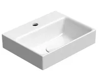 GSI NUBES keramické umývátko 40x32cm, broušená spodní hrana, bílá ExtraGlaze