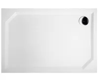GELCO SARA sprchová vanička z litého mramoru, obdélník 110x75cm, bílá
