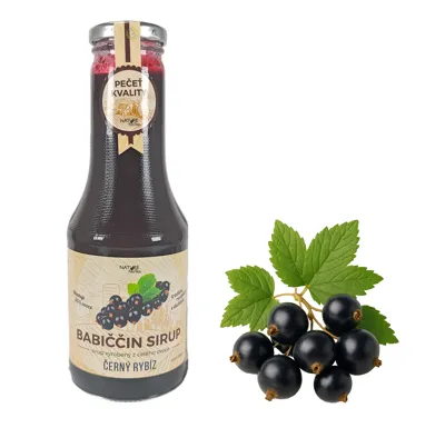 Nature NoTea s.r.o. Babiččin sirup Černý rybíz 0.5l