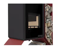 HS Flamingo Krbová kamna FLAMINGO DELUXE ® KAMPA pravá, červená (20)