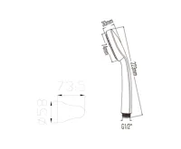 BRUCKNER Sprchová souprava, výklopný držák, hadice 1500mm, chrom (7)