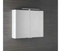 SAPHO LUCIE galerka s LED osvětlením, 86x70x17cm, bílá (5)