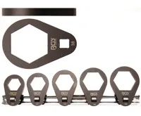 BGS Klíče pro olejové filtry, pro úzké prostory, sada 5 dílů