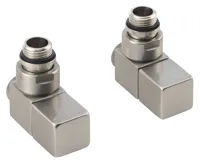 SAPHO CUBE připojovací sada ventilů ruční rohová, nerez mat