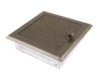 HS Flamingo Krbová mřížka 16x16 cm, staré zlato s žaluzií