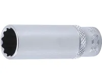BGS Nástrčná hlavice, dvanáctihranná, prodloužená, 6,3 mm (1/4"), 12 mm BGS Nástrčná hlavice, dvanáctihranná, prodloužená, 6,3 mm (1/4"), 12 mm