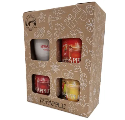 Lynch Foods Dárková sada Hot Apple 3x553g + hrnek