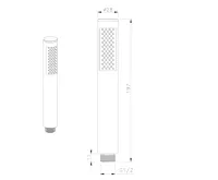 SAPHO Ruční sprcha, 185mm, zlato mat (5)