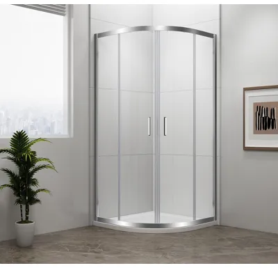POLYSAN EASY čtvrtkruhová sprchová zástěna 800x800mm, L/R, čiré sklo