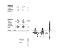 SAPHO GO tříprvková termostatická baterie na okraj vany, chrom (2)