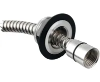 SAPHO Sprchová průchodka na okraj vany včetně hadice  F1/2"-M3/8", kulatá, chrom (3)