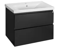 AQUALINE ALTAIR umyvadlová skříňka 77,5x60x45cm, černá mat