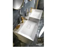 SAPHO GODIVA dvojumyvadlo, litý mramor, 119x44cm, bílá (11)