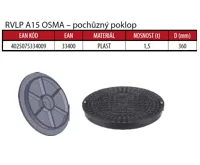 OSMA kanalizační šachta 315x2000 mm průchozí KG 160 poklop plný - 1,5t (3)