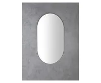 AQUALINE VORA zrcadlo s broušenou hranou oválné 50x85cm, CU free (1)