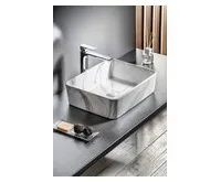 SAPHO DALMA keramické umyvadlo na desku, 48x38 cm, carrara (1)