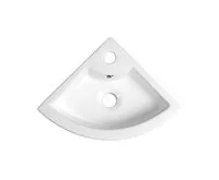 SAPHO GYNT keramické umyvadlo, rohové, 33x33 cm, bílá (1)