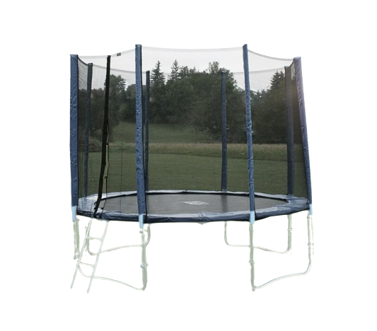 Ochranná síť na trampolínu 400 cm - PVC - na 8 trubek- modrá - výprodej