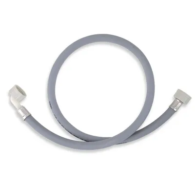 NOVASERVIS Pračková napouštěcí hadice s kolenem šedá 100cm - PNK/100