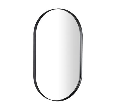 SAPHO PUNO oválné zrcadlo v rámu 40x70cm, černá mat