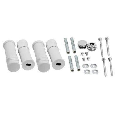 NOVASERVIS Montážní sada k rovnému radiatoru bílá-chrom - MS/TELESOR,1