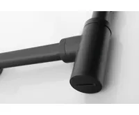 SAPHO Umyvadlový sifon 5/4", odpad 32mm, kulatý, černá mat (3)