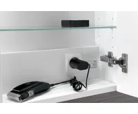 SAPHO LUCIE galerka s LED osvětlením, 55x70x17cm, bílá (4)