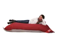 Sedací pytel 189x140 duo rubin - silver (4)