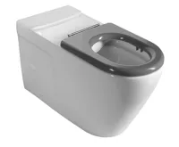 SAPHO MEDIC WC kombi, zvýšený sedák, Rimless, 37x80 cm, spodní/zadní odpad, bílá