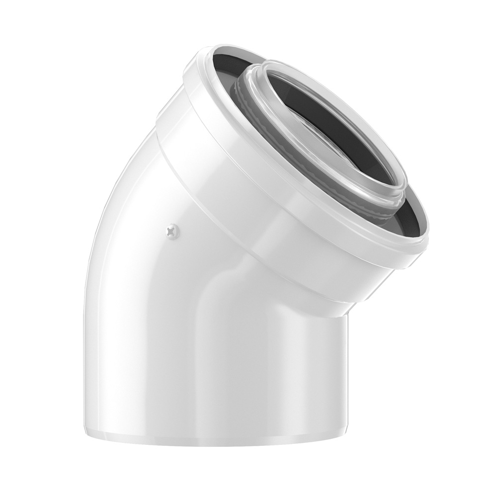Bosch koleno 80/125 - 45° pp/oc (dříve azb 608/1)