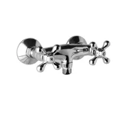 Sprchová nástěnná baterie, Retro Viktorie, 100 mm, bez příslušenství, chrom