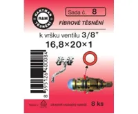 Hartman Sada č.   8: sada fíbr.těsn.vršku - 3/8"-16.8x20x1 - 8x1089 Hartman Sada č.   8: sada fíbr.těsn.vršku - 3/8"-16.8x20x1 - 8x1089