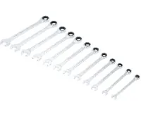 BGS Klíče očkoploché 8,0 - 19,0 mm, ráčnové, 12 dílů (1)