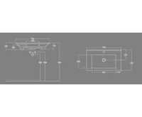 AQUALINE ZUNO 75 keramické umyvadlo nábytkové 75x45cm, bílá (6)