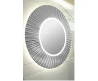 SAPHO PRIDE STRIP kulaté zrcadlo s LED osvětlením v rámu ø 90cm, stříbrná (6)