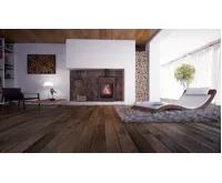 HS Flamingo Krbová kamna AQUAFLAM VARIO ® SAPORO 11/7kW hnědá - sametová, elektronická regulace (22)