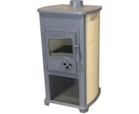 BELLA THALIA, krbová kamna BELLA THALIA ECO, teplovzdušná 5,4 kW, krémová