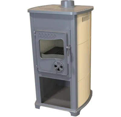 BELLA THALIA, krbová kamna BELLA THALIA ECO, teplovzdušná 5,4 kW, krémová