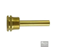 REGULUS Jímka pro 1 čidlo, 7 x 9 x 60 mm, 1/2", mosaz