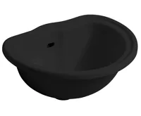 KERASAN RETRO keramické umyvadlo zápustné, 50x41cm, černá mat