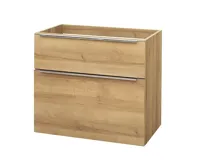 Mailo, koupelnová skříňka, dub, 2 zásuvky,  810x700x480 mm