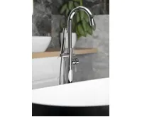 AQUALINE CETO vanová baterie s připojením do podlahy, chrom (3)