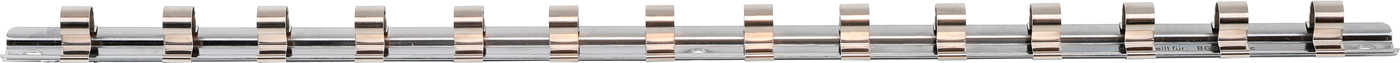 Bgs kolejnice pro 3/8" hlavice, 15 klipů